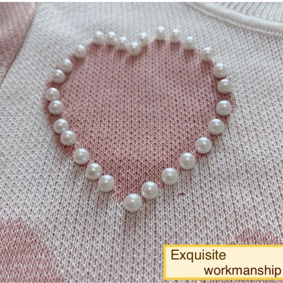 Heart top with pearls - Picture 4 of 5